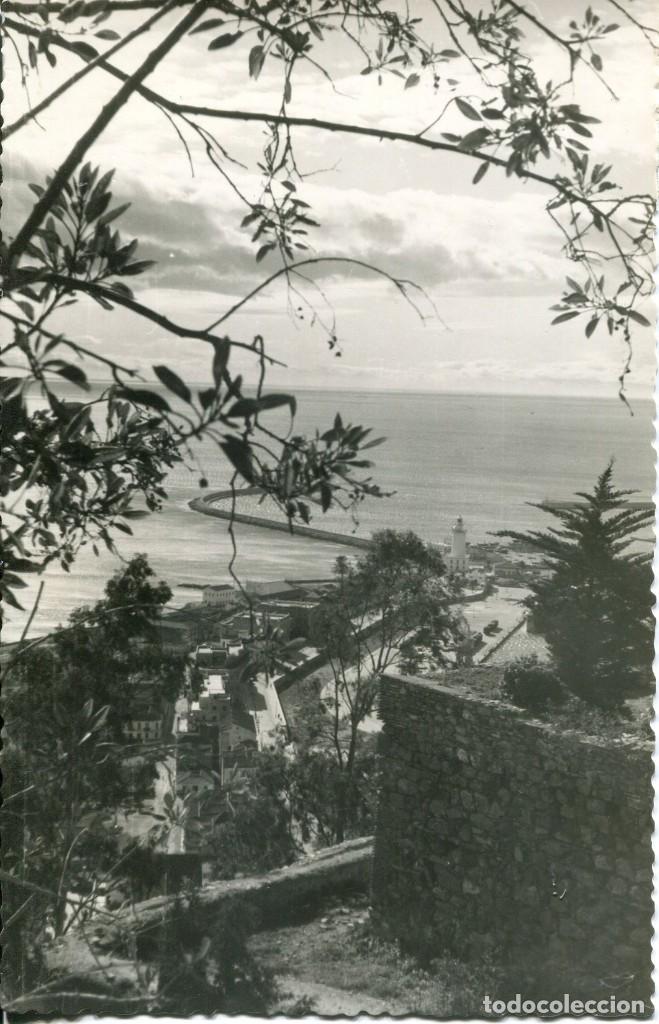 Postales: M&Aacute;LAGA-VISTA PARCIAL DEL PUERTO DESDE EL CASTILLO-