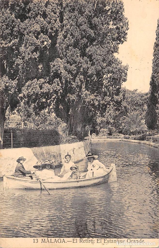 Postales: M&Aacute;LAGA.- EL RETIRO. EL ESTANQUE GRANDE