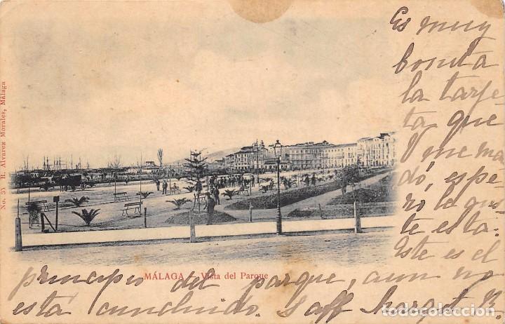 Postales: M&Aacute;LAGA.- VISTA DEL PARQUE