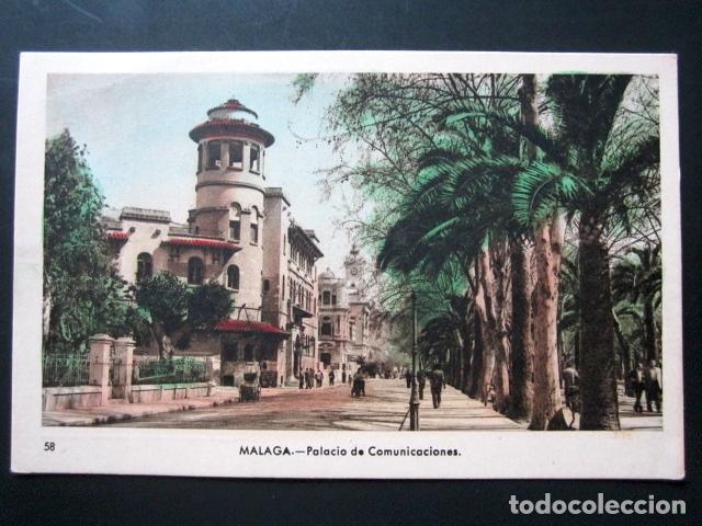 Postales: POSTAL M&Aacute;LAGA. PALACIO DE COMUNICACIONES. - Foto 1