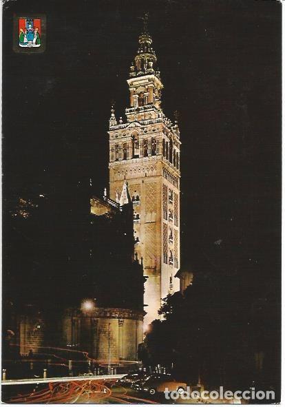 Postales: [POSTAL] La Giralda. Vista nocturna (circulada)