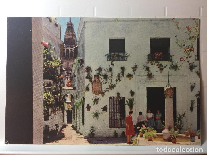 Postales: POSTAL PLAZA Y CALLEJA DE LAS FLORES (CORDOBA). FOTO ESTUDIO. A&Ntilde;O 1959.