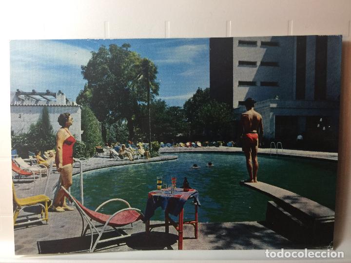 Postales: POSTAL PISCINA Y JARDINES HOTEL C&Oacute;RDOBA PALACE. ED. AGATA. A&Ntilde;O 1959.