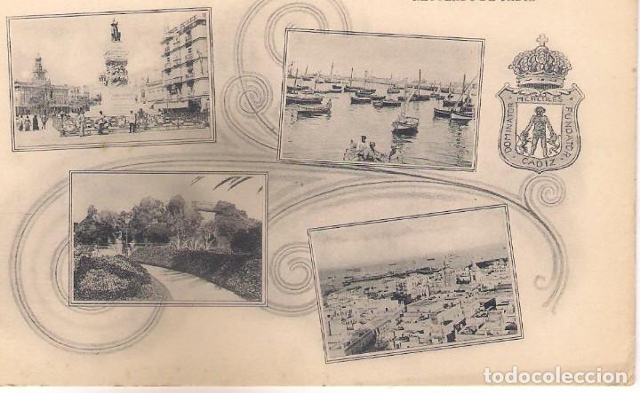 Postales: POSTAL RECUERDOS DE C&Aacute;DIZ. - Foto 1
