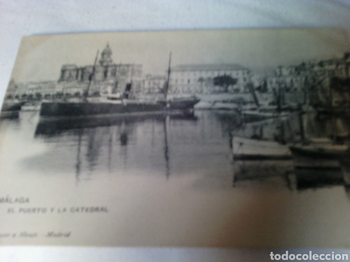 Postales: EL PUERTO Y LA CATEDRAL. M&Aacute;LAGA. - Foto 1