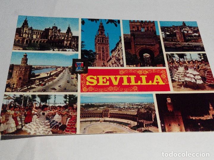 Postales: POSTAL ESPA&Ntilde;A SEVILLA- DIVERSAS VISTAS . ANOS 70.NUEVA