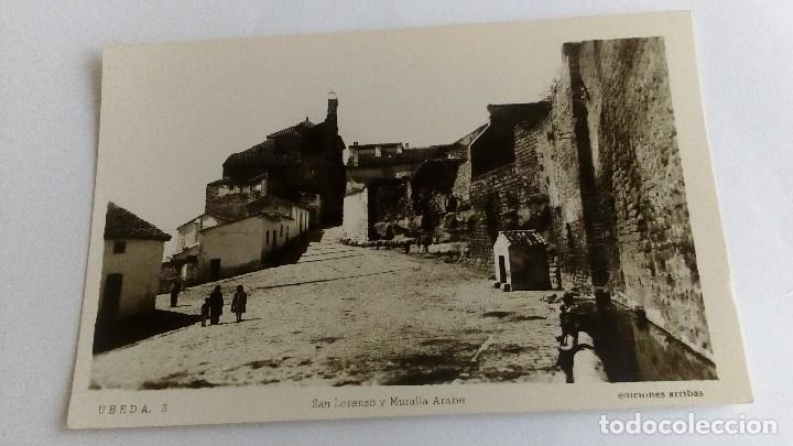 Postales: POSTAL ANTIGUA DE UBEDA SAN LORENZO Y MURALLA ARABE N&ordm; 3 EDICIONES ARRIBAS