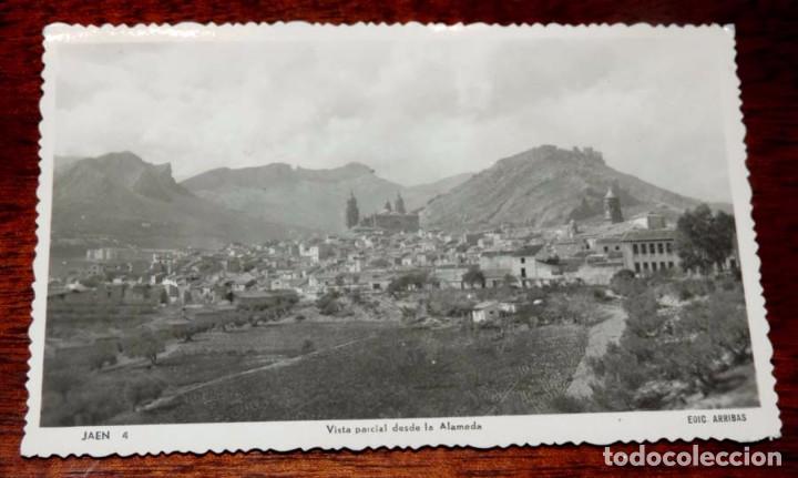 Postales: FOTO POSTAL DE JAEN, VISTA PARCIAL DESDE LA ALAMEDA, NO CIRCULADA, ESCRITA, ED. ARRIBAS.