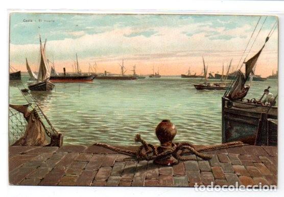 Postais: TARJETA POSTAL, CADIZ,EL MUELLE, PETRACCHI & NOTERMANN.