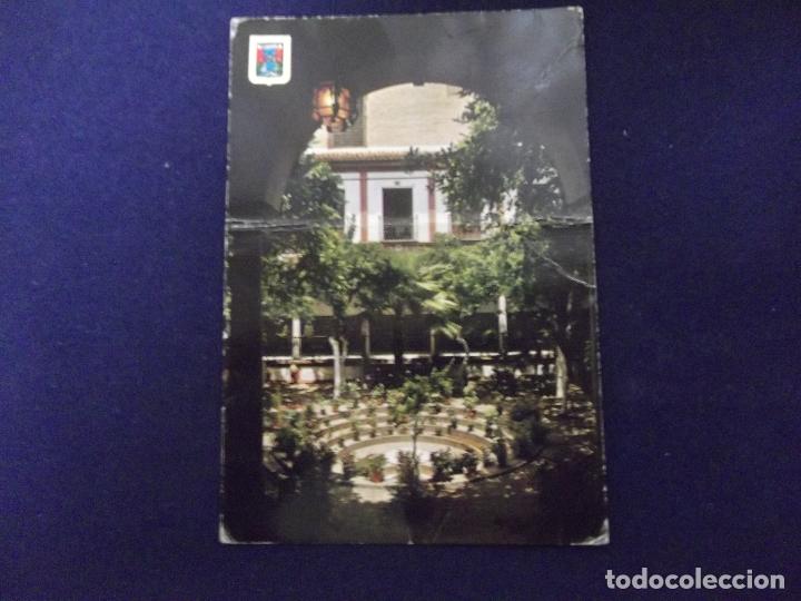 Postales: SEVILLA-V3- ESCRITA-N&ordm;110-PATIO DE LOS VENERABLES SACERDOTES-ESCUDO DE ORO