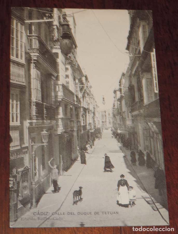 Postkarten: POSTAL DE CADIZ, CALLE DE TETUAN, ED. ROCHE, NO CIRCULADA.