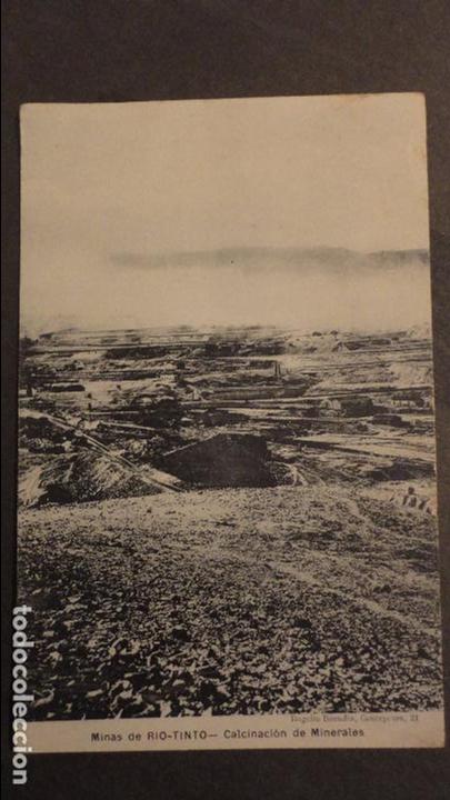 Postales: ANTIGUA POSTAL CALCINACION DE MINERALES. MINAS DE RIO-TINTO RIOTINTO. ROGELIO BUENDIA A&Ntilde;OS 20