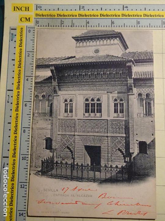 Postais: POSTAL DE SEVILLA. SIGLO XIX - 1905. ENTRADA AL ALC&Aacute;ZAR, 101 HAUSER MENET. 1355