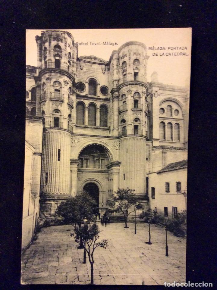 Postales: Malaga. Portada de la Catedral, sin circular - Foto 1