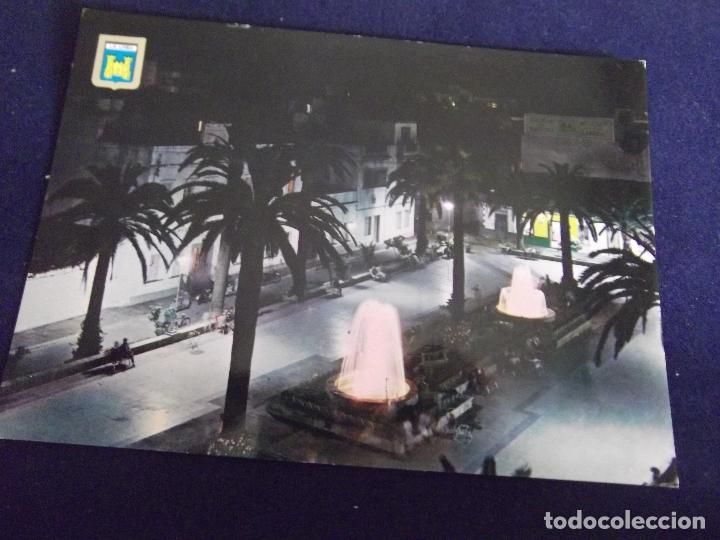 Postales: CADIZ-V3- LA LINEA-N&ordm;8-PLAZA DE FARI&Ntilde;AS-NOCTURNA-ESCUDO DE ORO-A.SUBIRATS