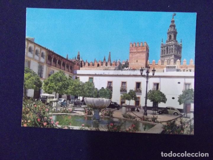 Postales: SEVILLA-V3- N&ordm;132-PATIO BANDERAS,ALCAZAR Y GIRALDA