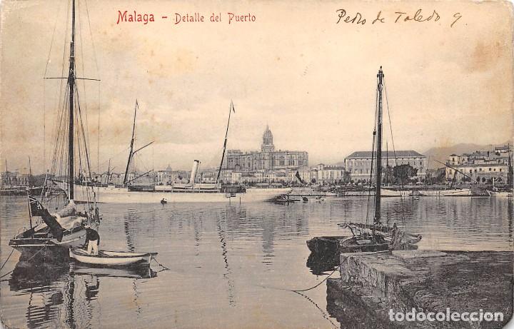 Postales: M&Aacute;LAGA.- DETALLE DEL PUERTO