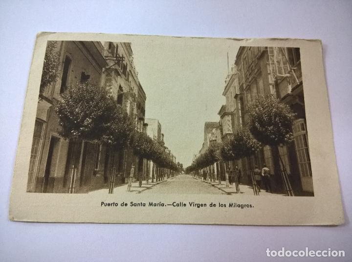 Postales: EL PUERTO DE SANTA MAR&Iacute;A-PCALLE VIRGEN DE LOS MILAGROS-EDICION GRAFICAS ANDALUZAS-N