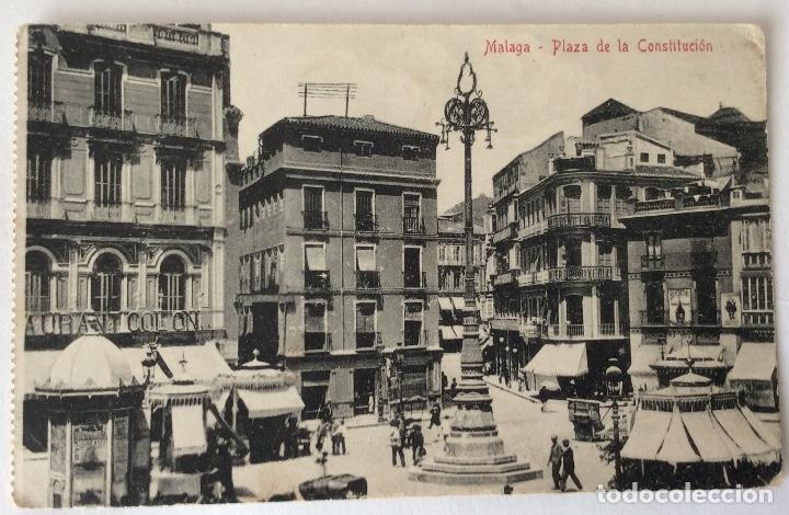 Postales: POSTAL. PLAZA DE LA CONSTITUCI&Oacute;N. M&Aacute;LAGA. - Foto 1