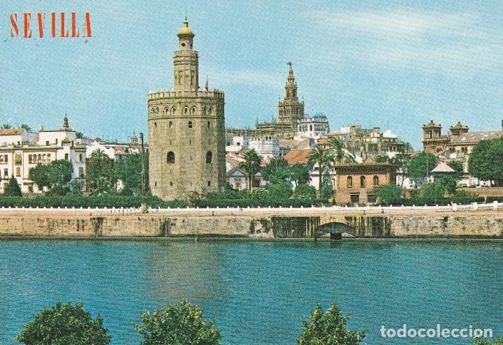 Postales: N&ordm; 30345 POSTAL SEVILLA TORRE DEL ORO - Foto 1