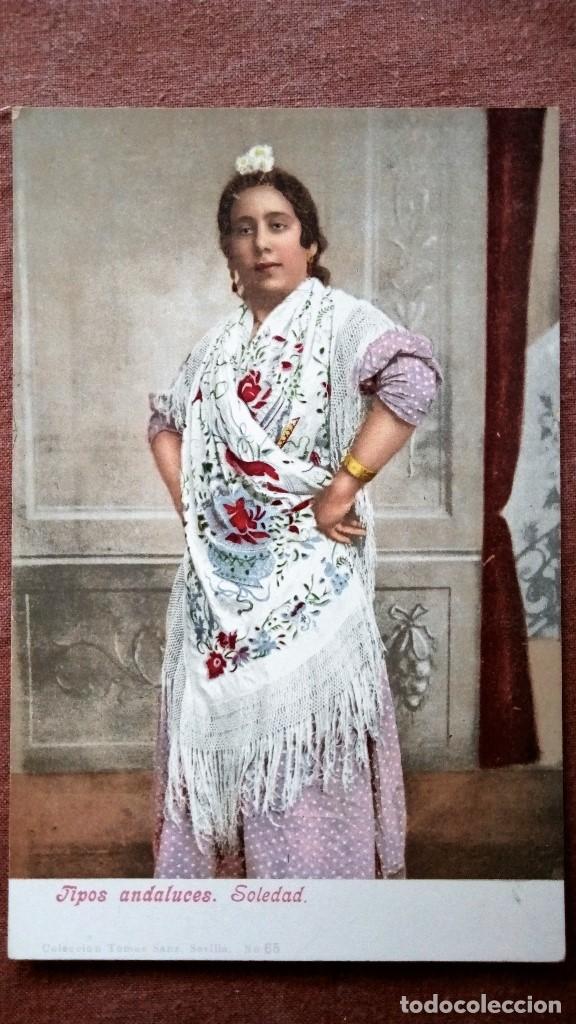 Postales: POSTAL SEVILLA - TIPOS ANDALUCES, SOLEDAD - Foto 1