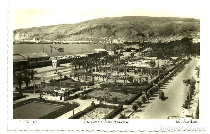 Postales: POSTAL DE ALMERIA (PARQUE DE JOS&Eacute; ANTONIO)