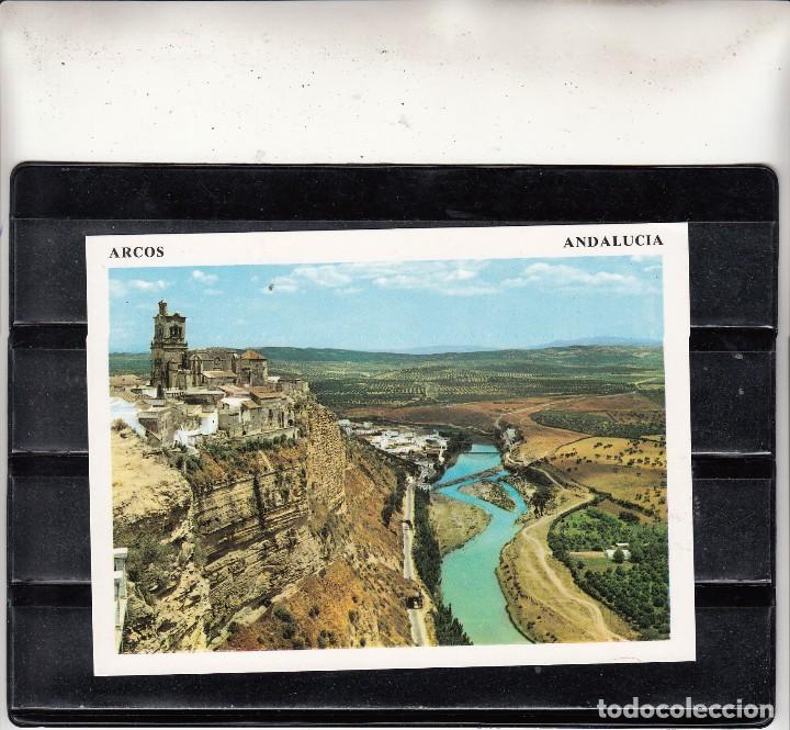 Postales: 2006.- ARCOS DE LA FRONTERA. CORTE DE LA PE&Ntilde;A Y R&Iacute;O GUADALETE