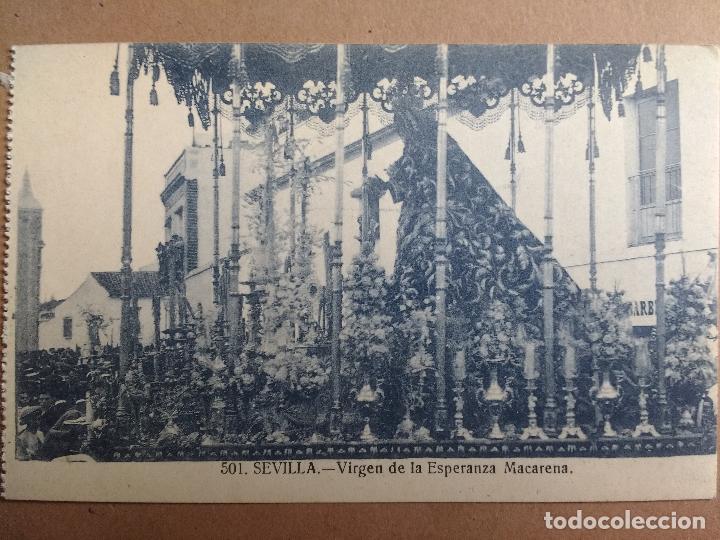 Postkarten: POSTAL RECUERDO DE LA SEMANA SANTA SEVILLA. VIRGEN DE LA ESPERANZA MACARENA