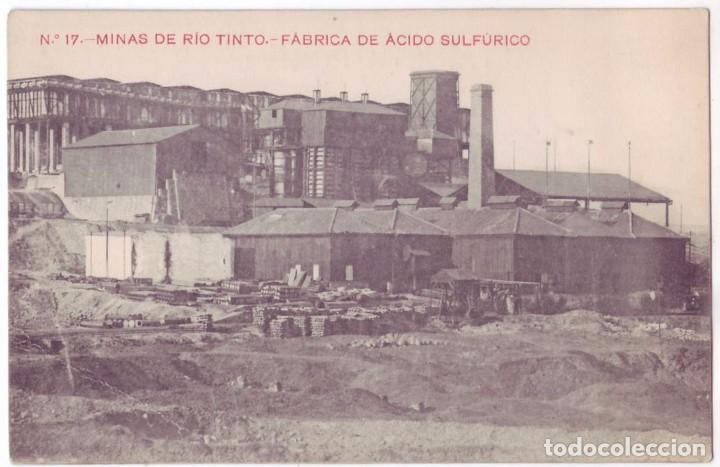 Postales: Minas de R&iacute;o Tinto (Huelva): F&aacute;brica de &Aacute;cido Sulf&uacute;rico. Papeler&iacute;a Inglesa. No circulada (A&ntilde;os 10)
