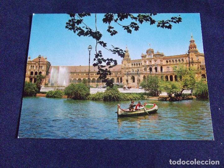 Cartes Postales: SEVILLA-V3-PLAZA DE ESPA&Ntilde;A-SERIE 203-DLB.10205-1958