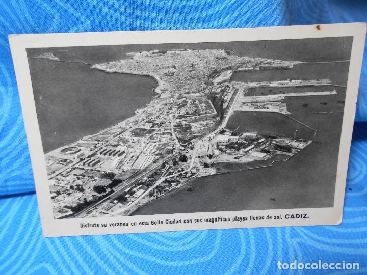 Postales: FOTO POSTAL CADIZ , VISTA AEREA