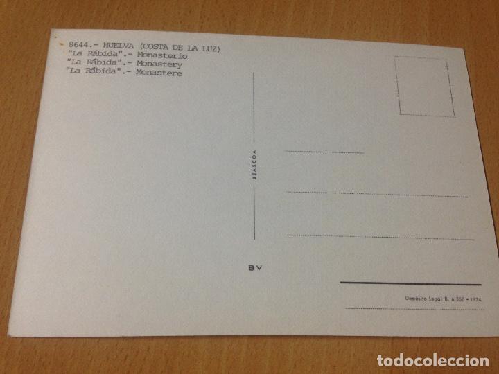Postales: ANTIGUA POSTAL MONASTERIO LA RABIDA HUELVA - Foto 2
