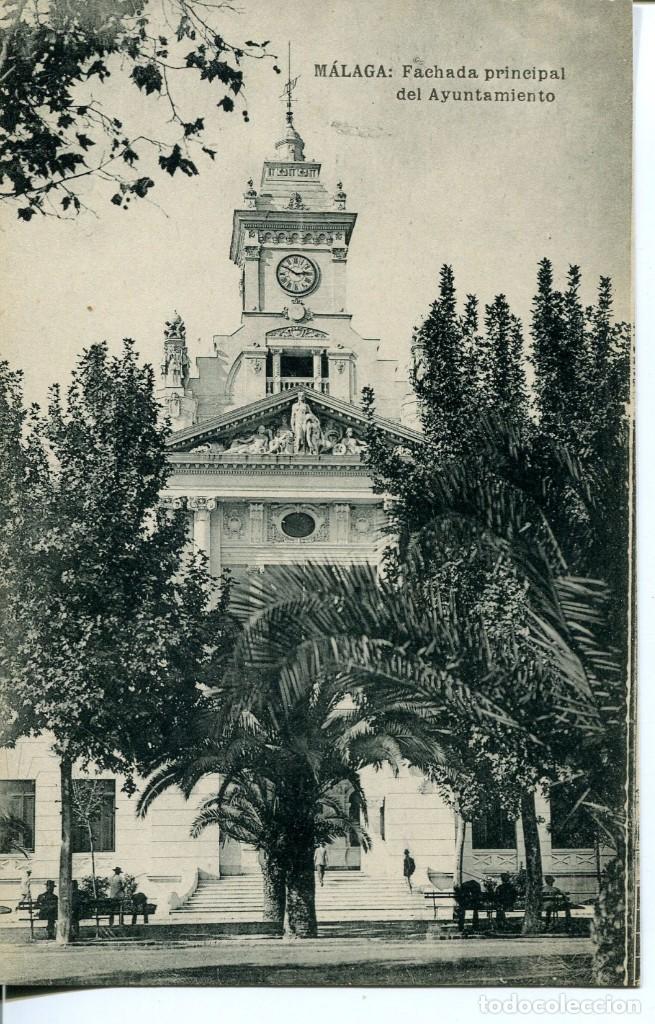 Postcards: M&Aacute;LAGA-FACHADA DEL AYUNTAMIENTO- HAUSER