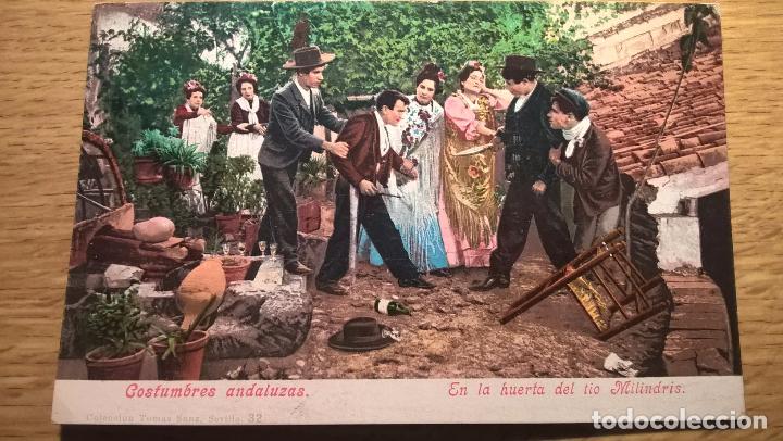 Postales: Costumbres andaluzas. Dorso sin dividir. Purger