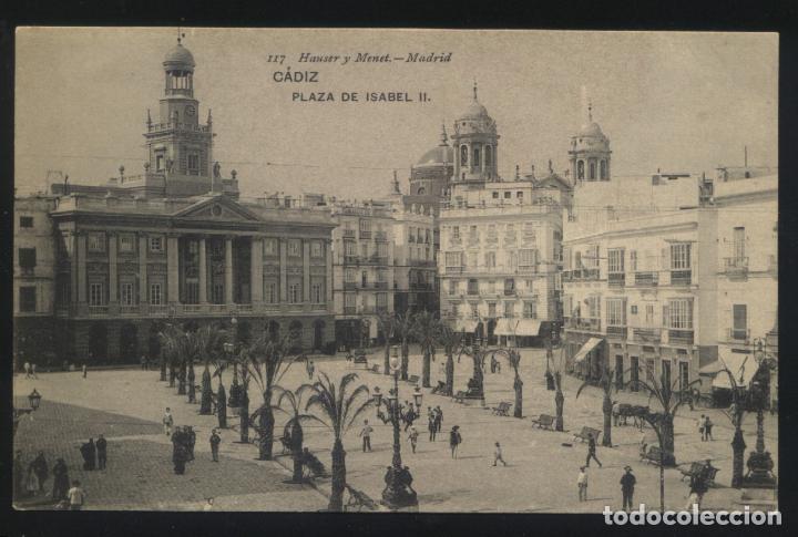 Postales: A-4503- CADIZ. PLAZA DE ISABEL II.