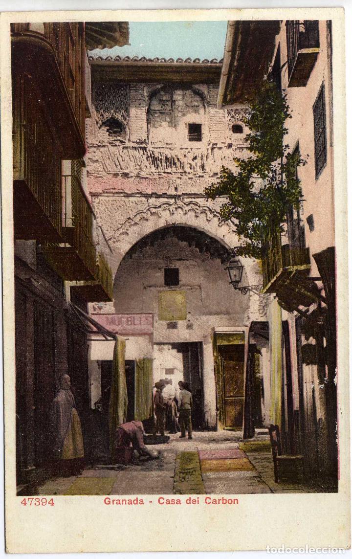 Postales: PRECIOSA POSTAL - GRANADA - CASA DEL CARBON - Foto 1