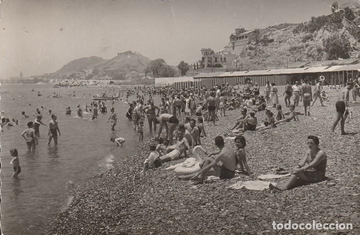 Postales: N&ordm; 30665 POSTAL MALAGA PLAYA DE LOS BA&Ntilde;OS DEL CARMEN