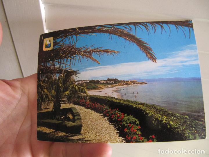 Postales: TARJETA POSTAL POST CARD 40 TORREMOLINOS BENALMADENA MALAGA PLAYA DE SANTA ANA COSTA DEL SOL ESCRIT