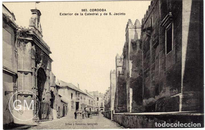 Postais: PRECIOSA POSTAL - CORDOBA - EXTERIOR DE LA CATEDRAL Y DE S. JACINTO - AMBIENTADA
