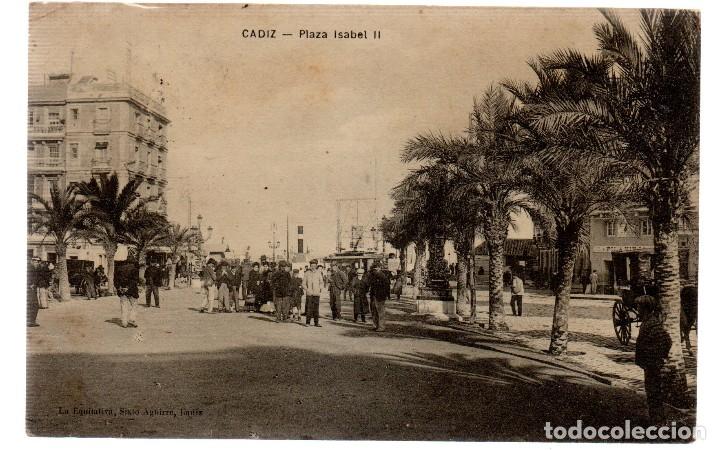 Cartoline: TARJETA POSTAL ,CADIZ , PLAZA ISABEL II.