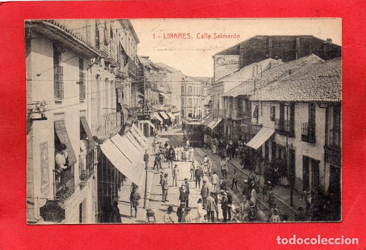 Postales: linares. 1 calle salmeron. thomas