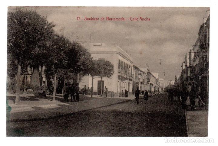 Postkarten: TARJETA POSTAL ,SANLUCAR DE BARRAMEDA, CALLE ANCHA.EDICION LA X.
