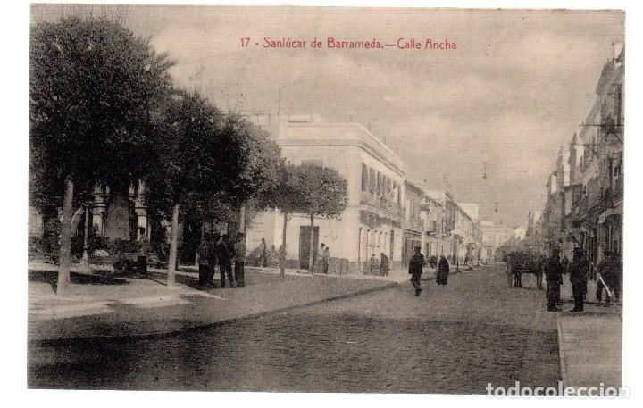 Postkarten: TARJETA POSTAL ,SANLUCAR DE BARRAMEDA, CALLE ANCHA.EDICION LA X.