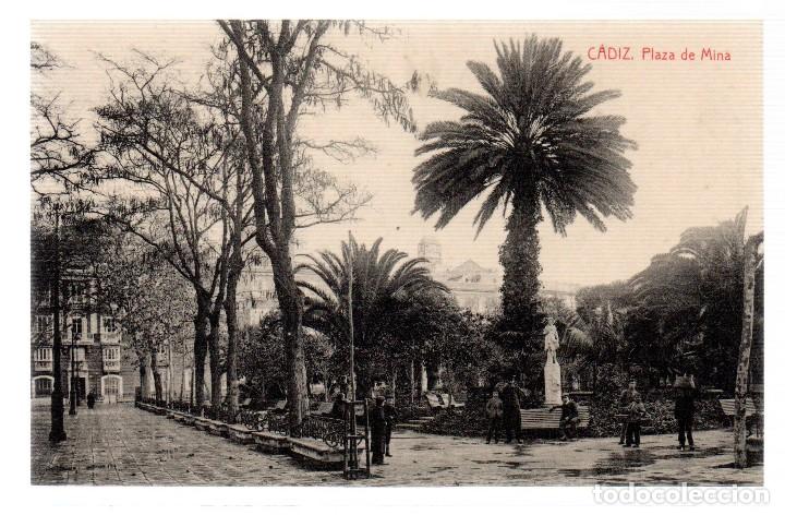 Postkarten: TARJETA POSTAL ,CADIZ , PLAZA DE MINA.FOTOTIPIA THOMAS.