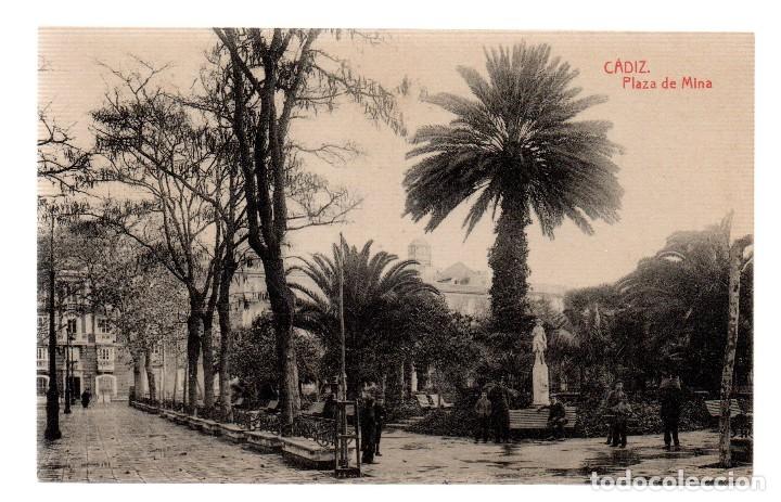 Postkarten: TARJETA POSTAL ,CADIZ ,PLAZA DE MINAS. FOTOTIPIA THOMAS.