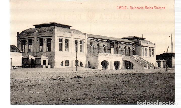 Postkarten: TARJETA POSTAL ,CADIZ ,BALNEARIO REINA VICTORIA. FOTOTIPIA THOMAS.