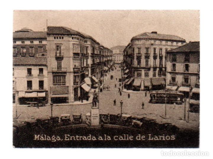 Postales: POSTAL ORIGINAL DECADA DE LOS 30.MALAGA,ENTRADA A LA CALLE LARIOS.,No 822 VER TAMA&Ntilde;O Y EXPLICACION.