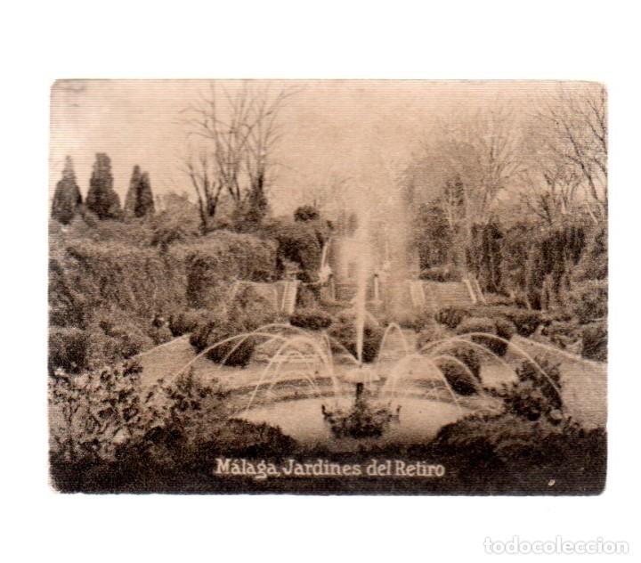 Postales: POSTAL ORIGINAL DECADA DE LOS 30.MALAGA ,JARDINES DEL RETIRO,No 828. VER TAMA&Ntilde;O Y EXPLICACION.