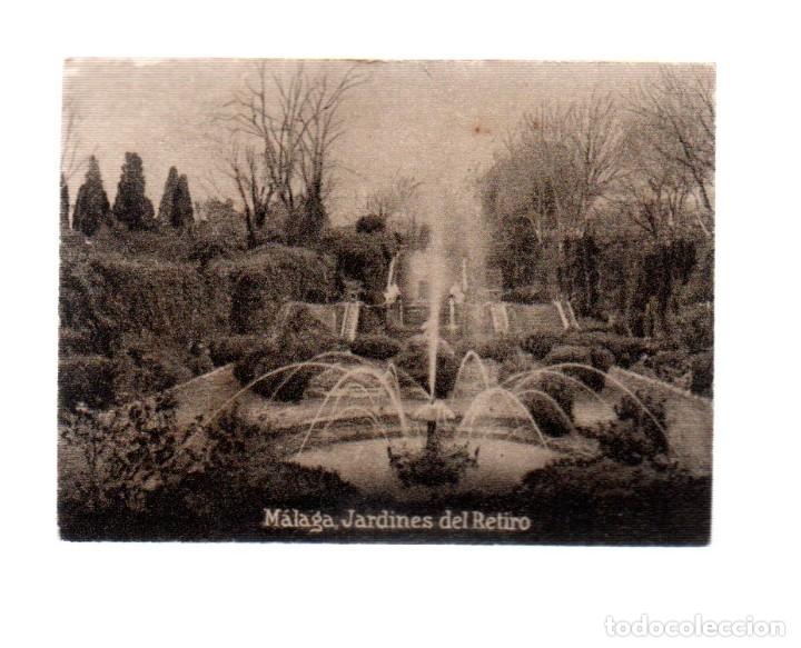 Postales: POSTAL ORIGINAL DECADA DE LOS 30. .MALAGA,JARDINES DEL RETIRO,No 828. VER TAMA&Ntilde;O Y EXPLICACION.