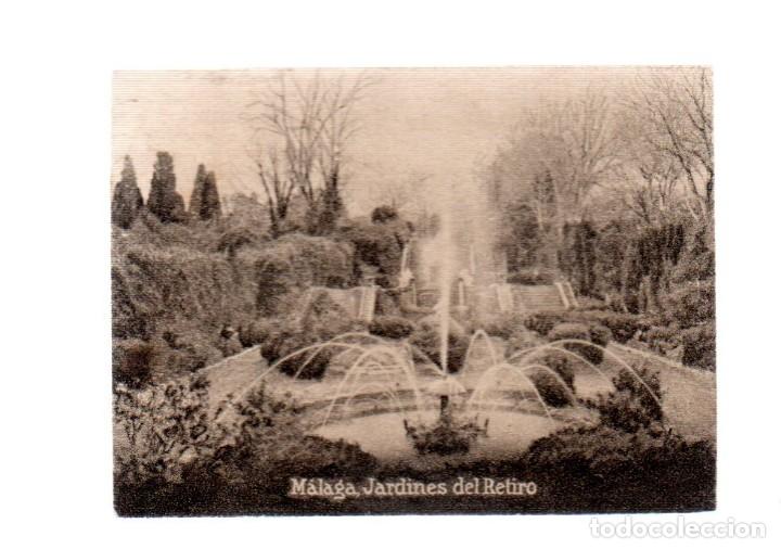 Postales: POSTAL ORIGINAL DECADA DE LOS 30.MALAGA,JARDINES DEL RETIRO,No 828. VER TAMA&Ntilde;O Y EXPLICACION.